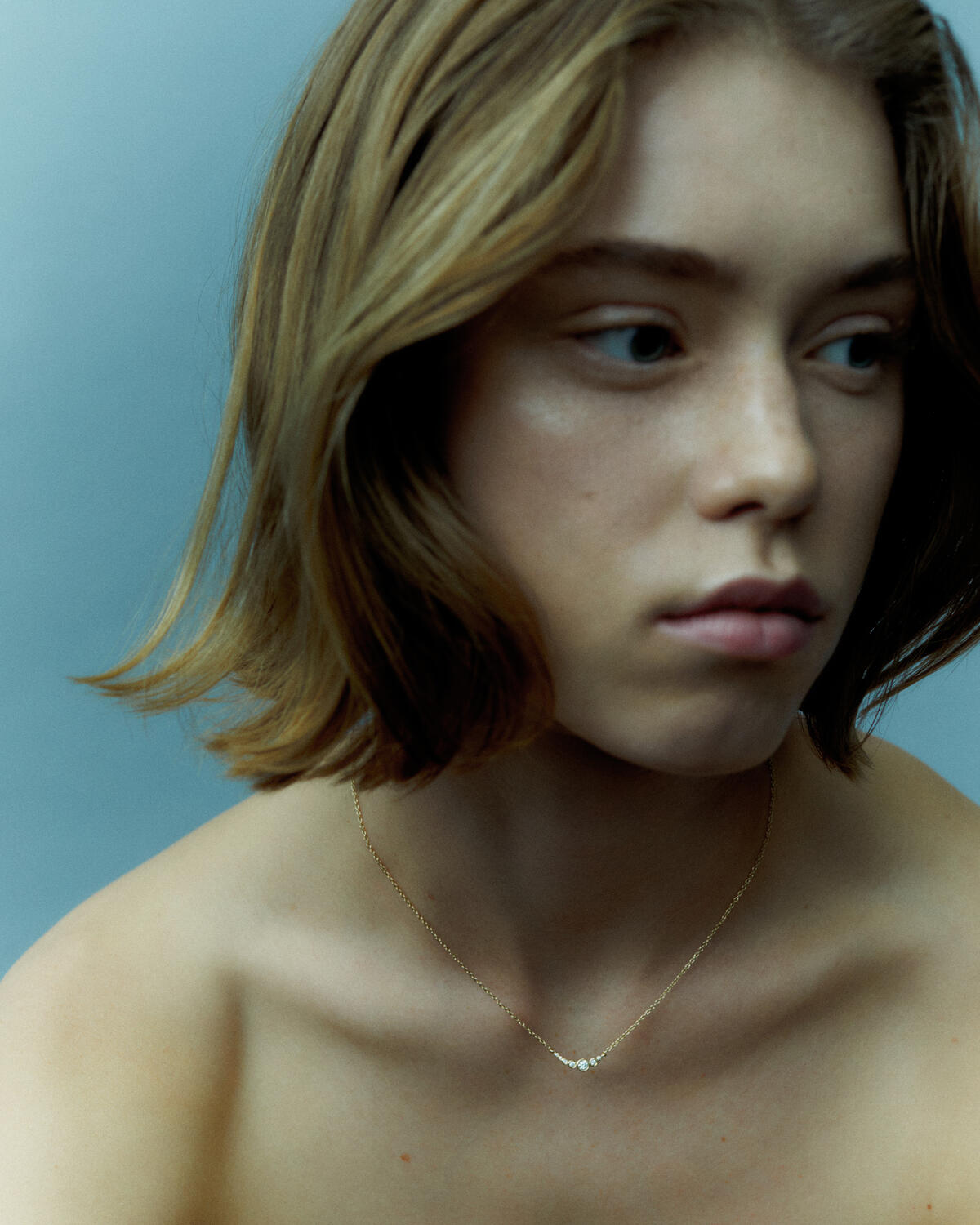 Ottilia halskæde - forgyldt